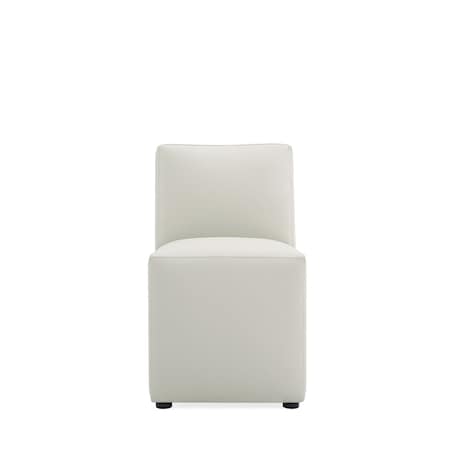 Manhattan Comfort Anna Square Faux Leather Dining Chair in Light Stone Grey DC058-ST